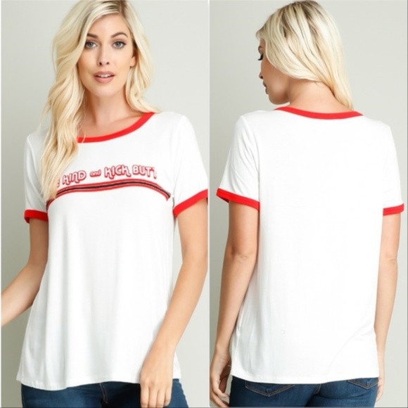 Top GRAPHIC CASUAL TOP Retro look - Picture 3 of 3